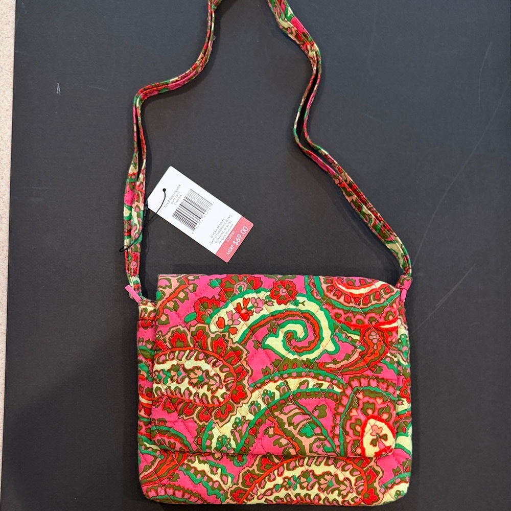 Vera Bradley Capri Pink Small Flap Hipster Crossbody NWT